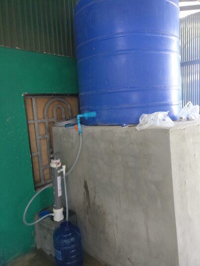 The ROAMfilter Plus providing improved drinking water in a rural area in Cambodia called Trapang Vihear village 