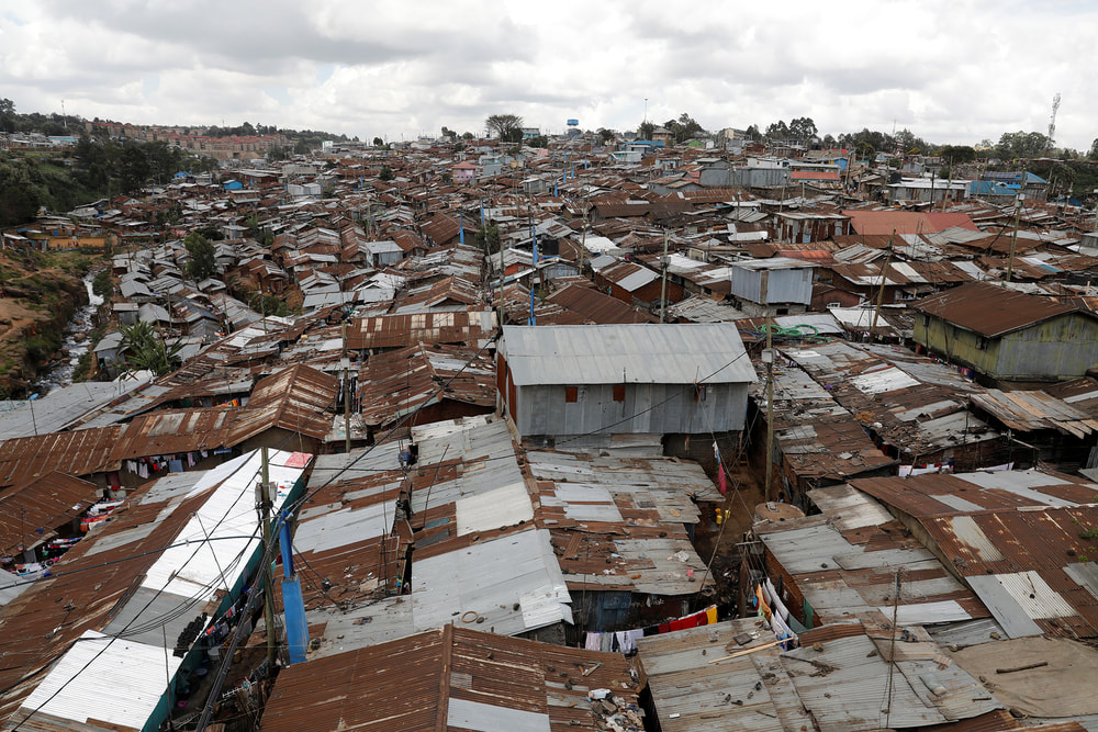 Poor living conditions in Nairobi, Kenya contribute to the fast transmission of disease